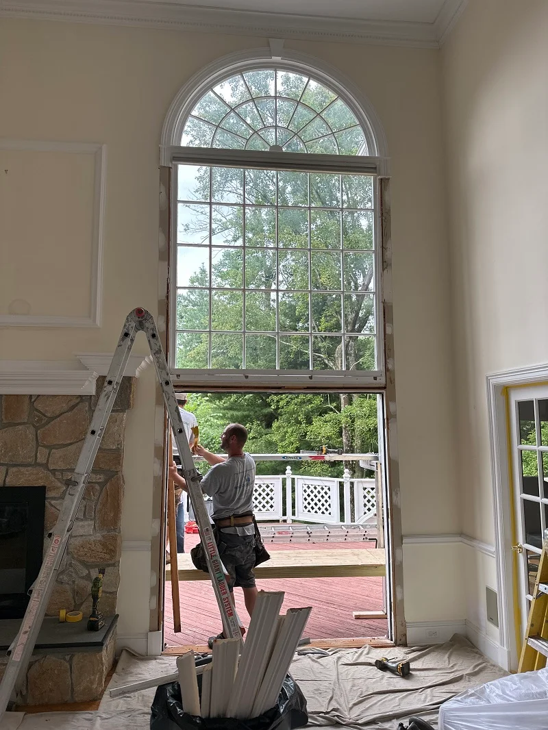Removing old wood windows